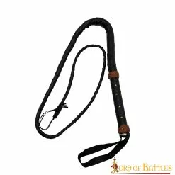 Látigo De Toro Artesanal Español Antiguo De Cuero Auténtico