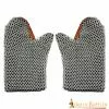 Guantes Medievales De Manopla Con Chapa De Cota De Malla A Tope -Armadura Ventas 1602ZP 1