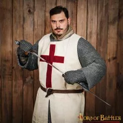 Manoplas Acolchadas Con Cota De Malla Acero Suave Anillo Plano Redondo Remachado (alt) -Armadura Ventas 1637N 5