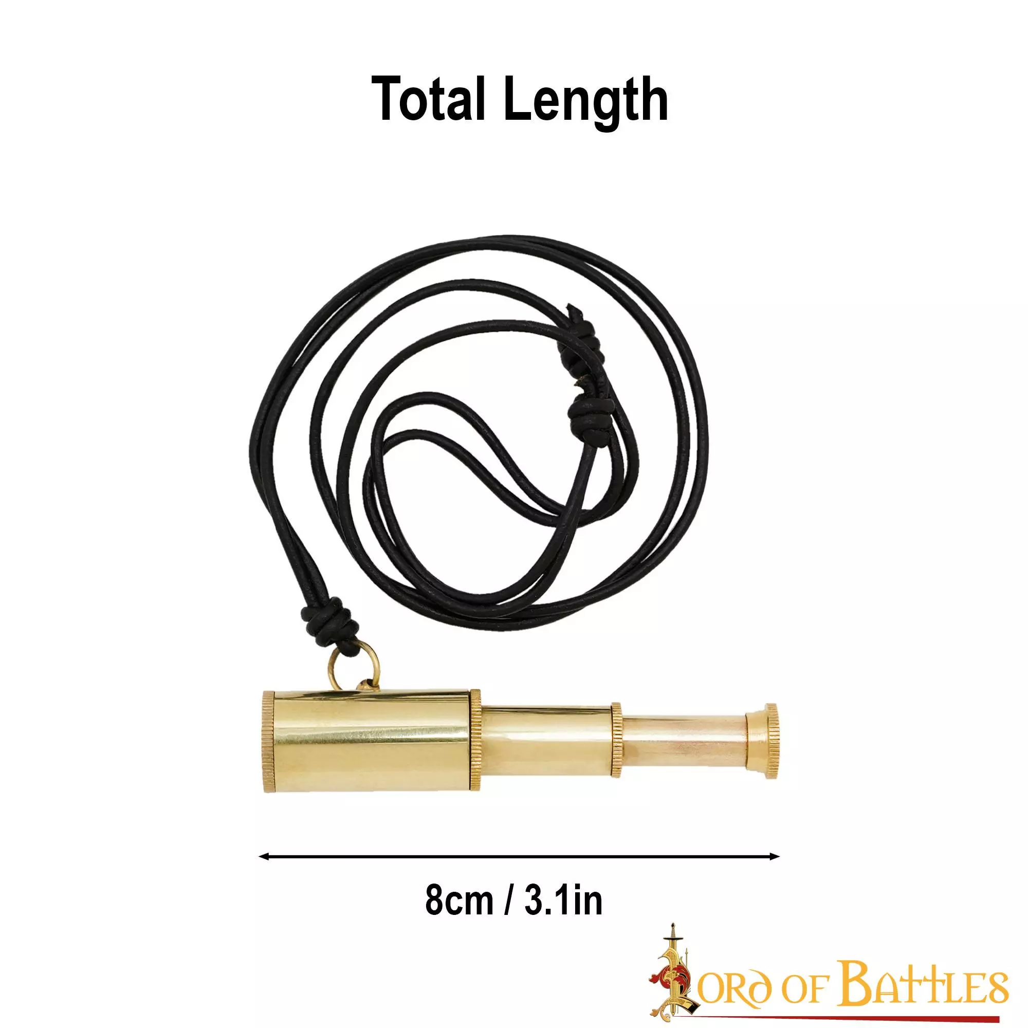 Colgante Telescopio Pirata De Los Siete Mares Latón Puro 5 Colgante Telescopio Pirata De Los Siete Mares Latón Puro - Imagen 3