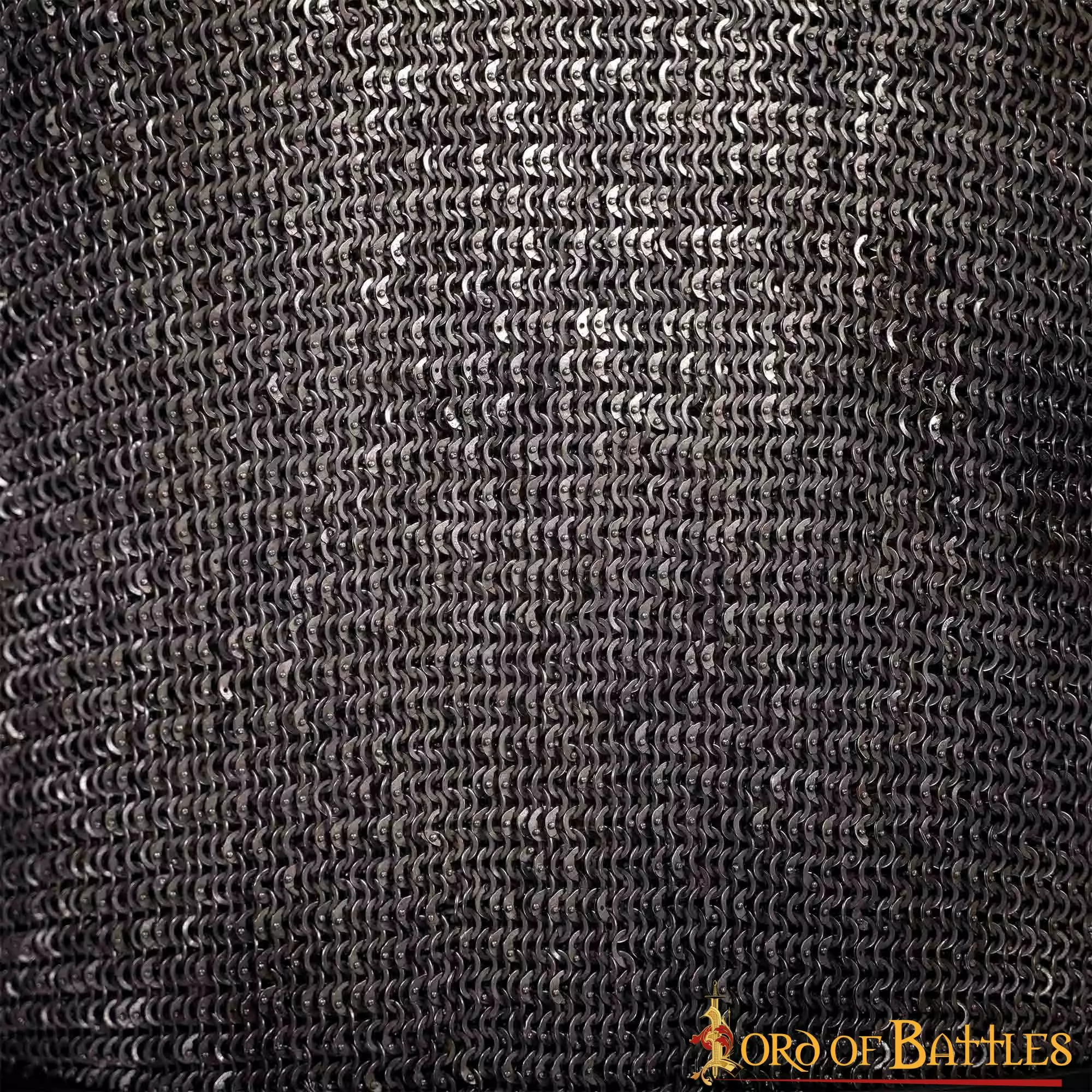 Cota De Malla Medieval De Media Manga Con Anillas Planas, Remachada Y Alternada, DI 6 Mm, Acero Dulce 8 Cota De Malla Medieval De Media Manga Con Anillas Planas, Remachada Y Alternada, DI 6 Mm, Acero Dulce - Imagen 6