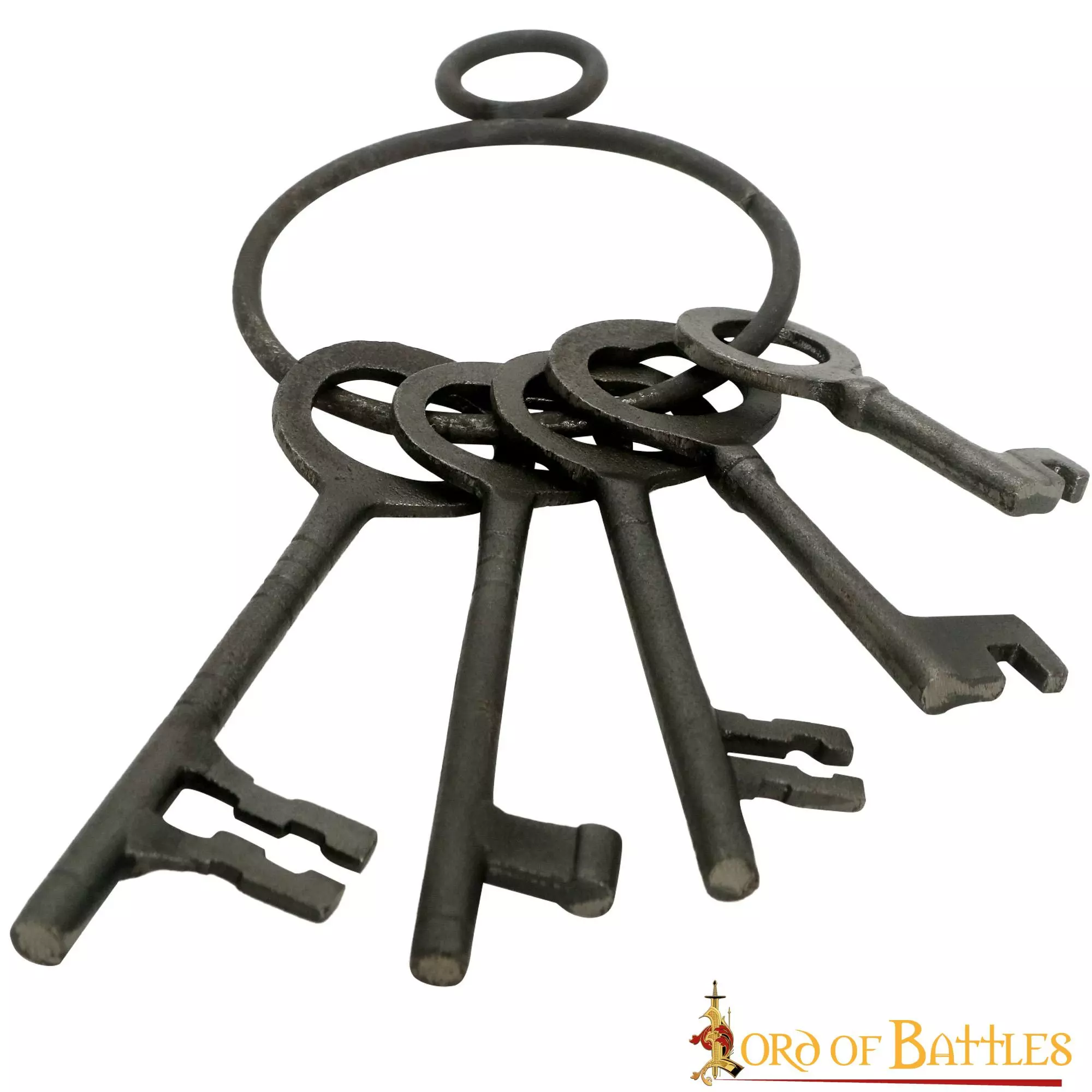 Juego De 5 Llaves Decorativas De Mazmorra Medieval De Hierro Forjado A Mano 4 Juego De 5 Llaves Decorativas De Mazmorra Medieval De Hierro Forjado A Mano - Imagen 2