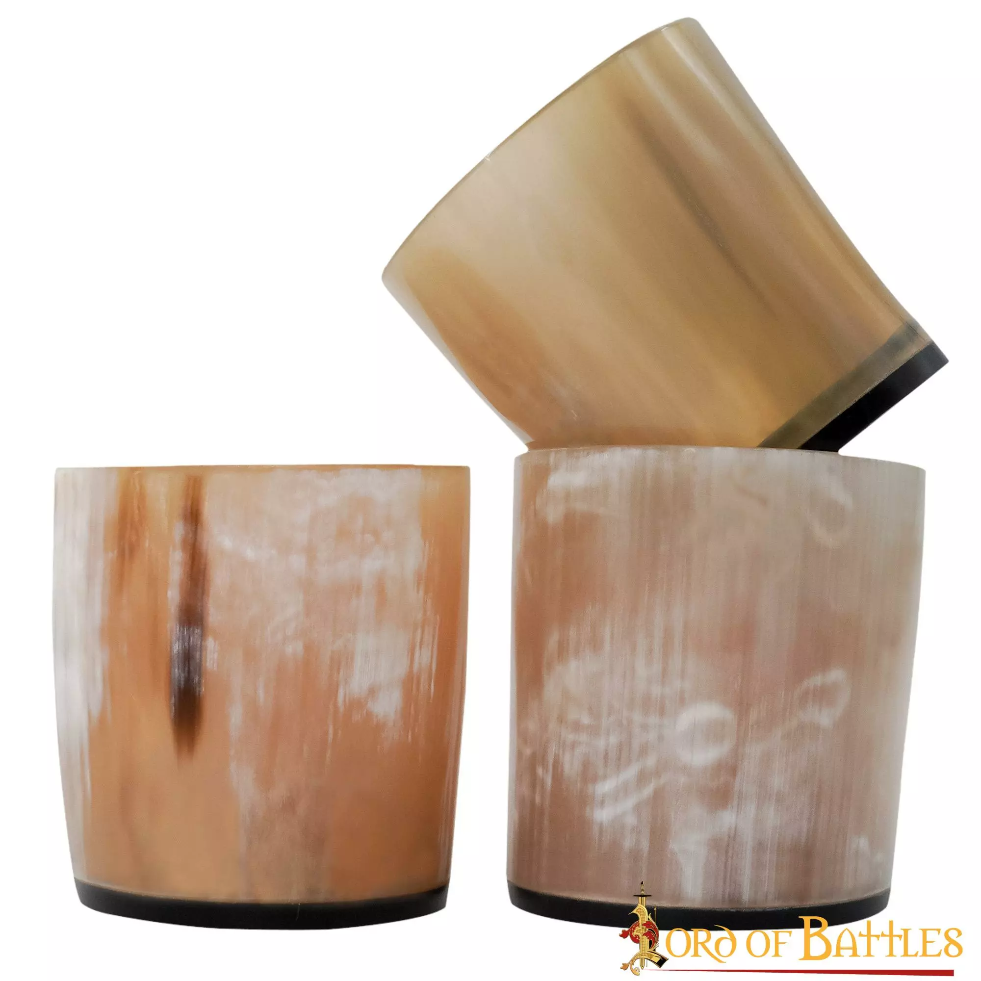 Juego De 3 Vasos De Chupito De Cuerno Vikingo Medieval Accesorio De Cuerno Auténtico 4 Juego De 3 Vasos De Chupito De Cuerno Vikingo Medieval Accesorio De Cuerno Auténtico - Imagen 2