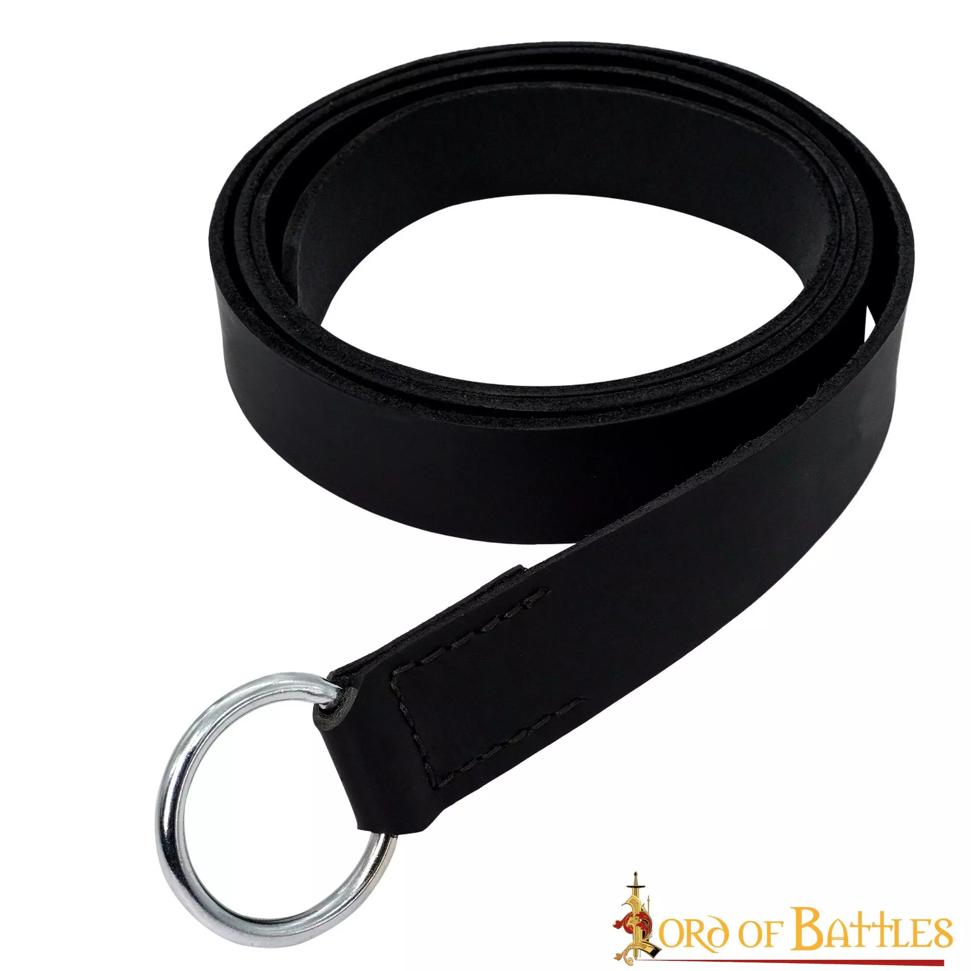 Cinturón Medieval De Cuero Con Hebilla De Acero Brillante 4 Cinturón Medieval De Cuero Con Hebilla De Acero Brillante - Imagen 2