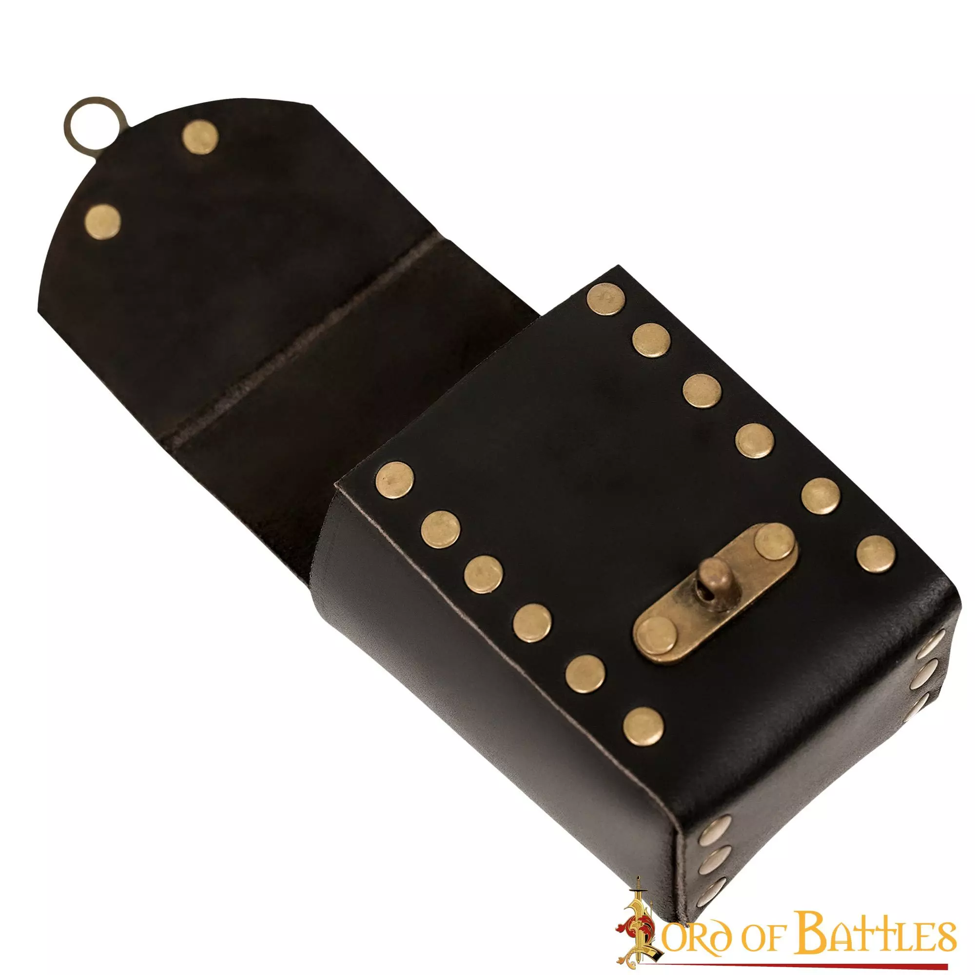 Riñonera Medieval De Cuero Con Detalles De Latón Envejecido 4 Riñonera Medieval De Cuero Con Detalles De Latón Envejecido - Imagen 2