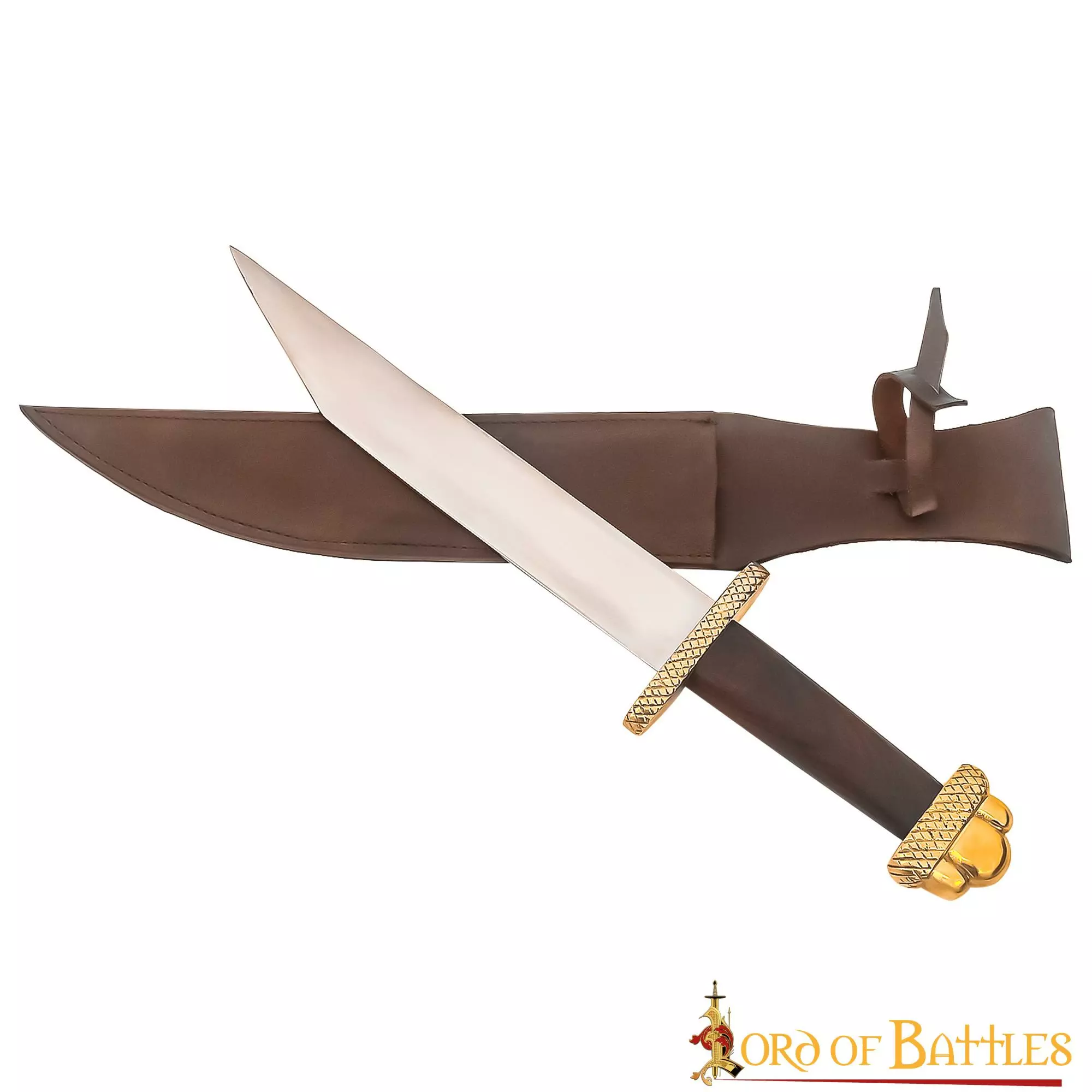 Daga Vikinga Seax Con Vaina De Cuero 4 Daga Vikinga Seax Con Vaina De Cuero - Imagen 2