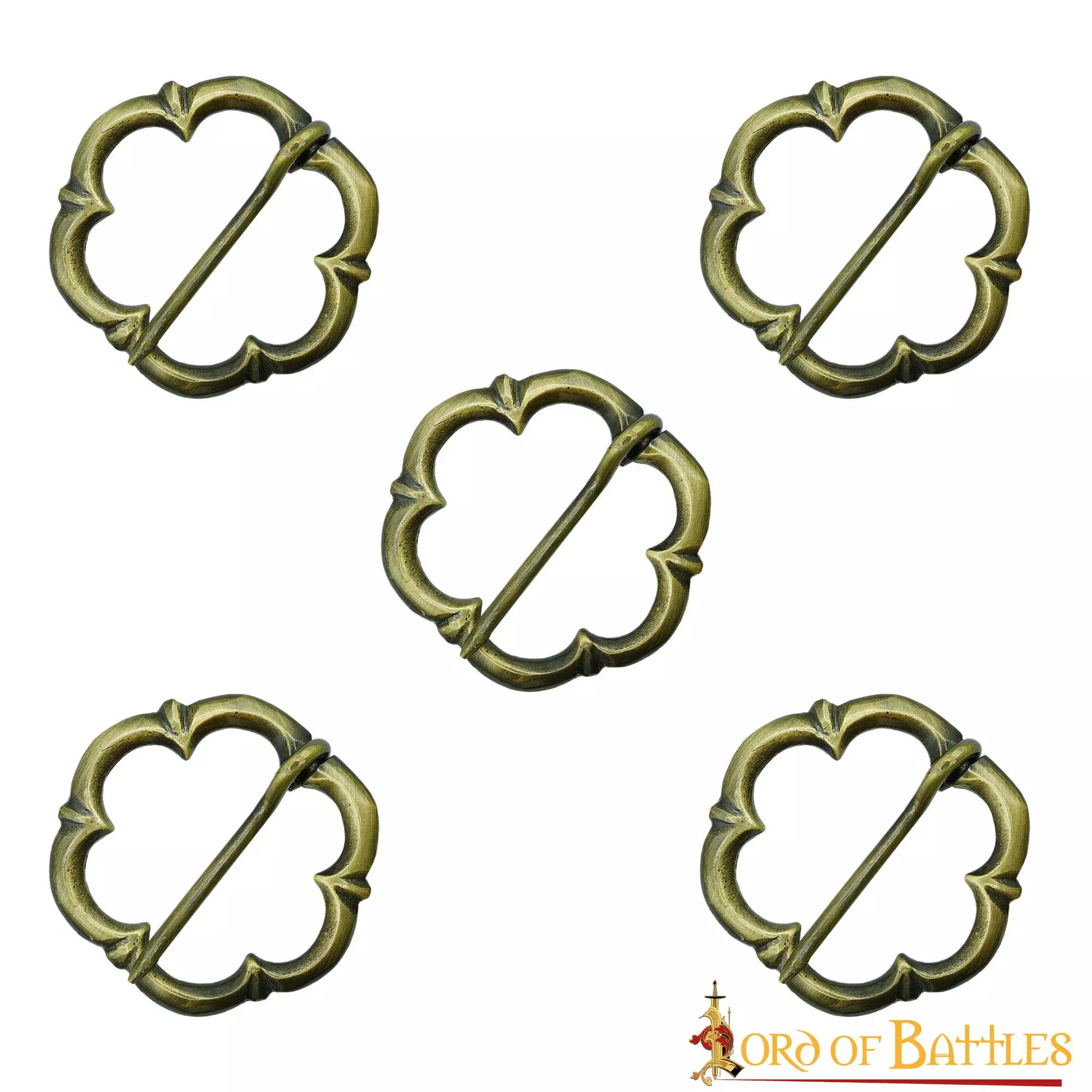 Juego De 5 Broches Anulares Medievales De Los Siglos XIII-XIV 4 Juego De 5 Broches Anulares Medievales De Los Siglos XIII-XIV - Imagen 2