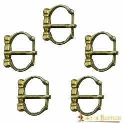 Hebilla Medieval De Latón Macizo Puro Juego De 5 Accesorios Funcionales -Armadura Ventas 2 164