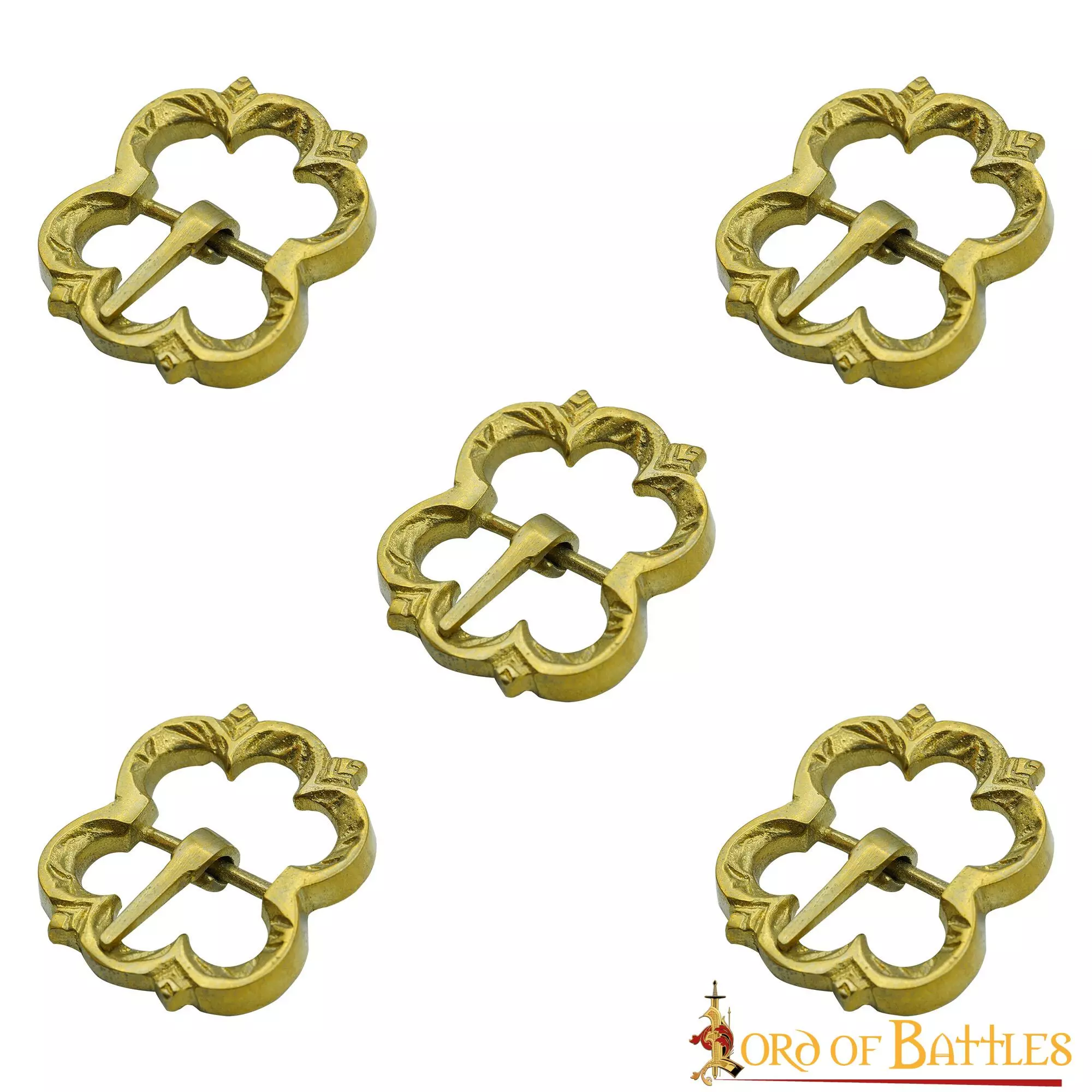 Hebilla Medieval De Latón Para Cinturón Juego De 5 Accesorios Totalmente Funcionales 4 Hebilla Medieval De Latón Para Cinturón Juego De 5 Accesorios Totalmente Funcionales - Imagen 2