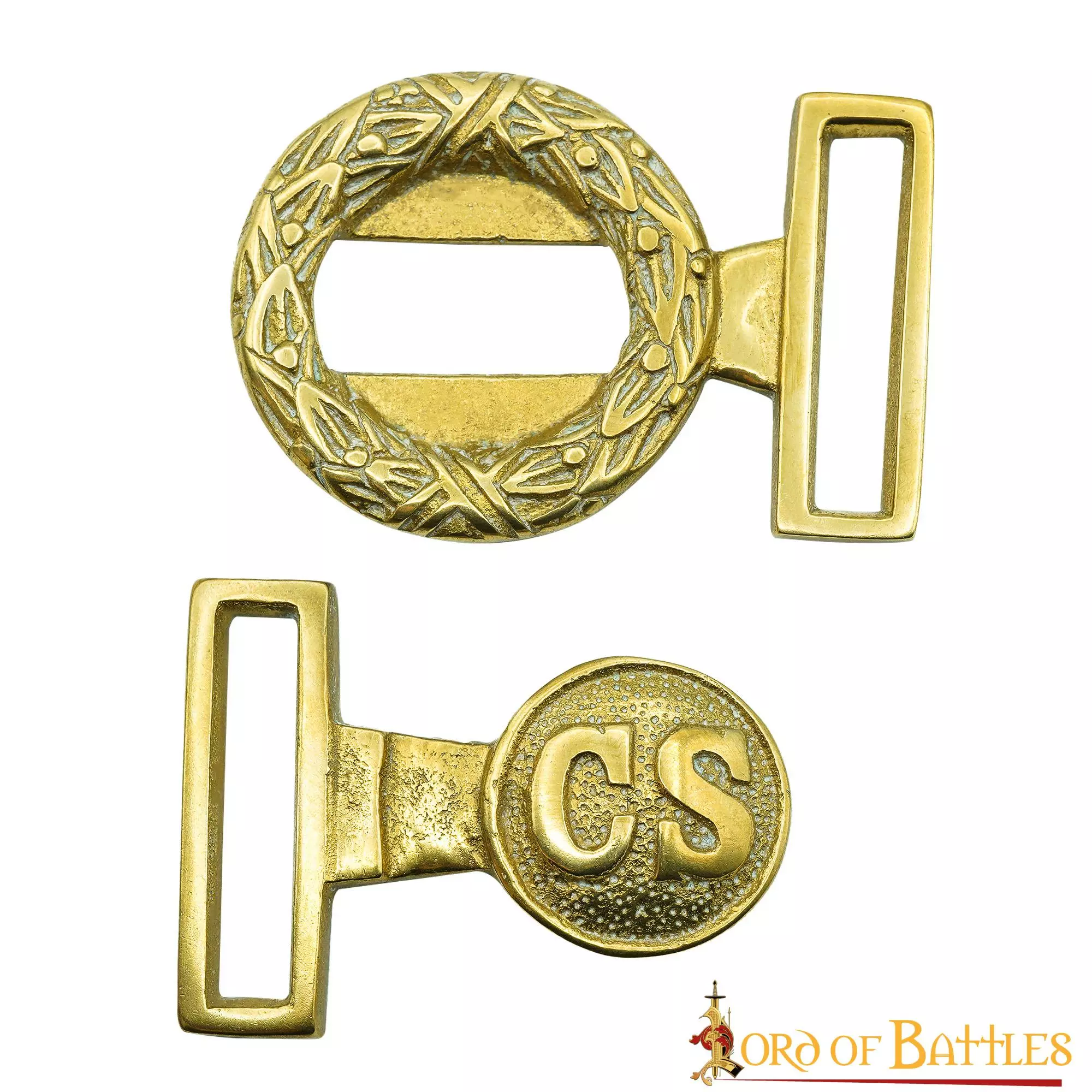 Hebilla De Latón Para Cinturón De Oficiales Confederados De La Guerra Civil 4 Hebilla De Latón Para Cinturón De Oficiales Confederados De La Guerra Civil - Imagen 2