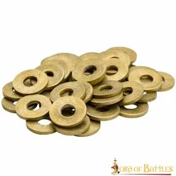 Juego De 50 Arandelas Sueltas De Latón Puro Para Armaduras Y Equipamiento De Cuero -Armadura Ventas 2 196