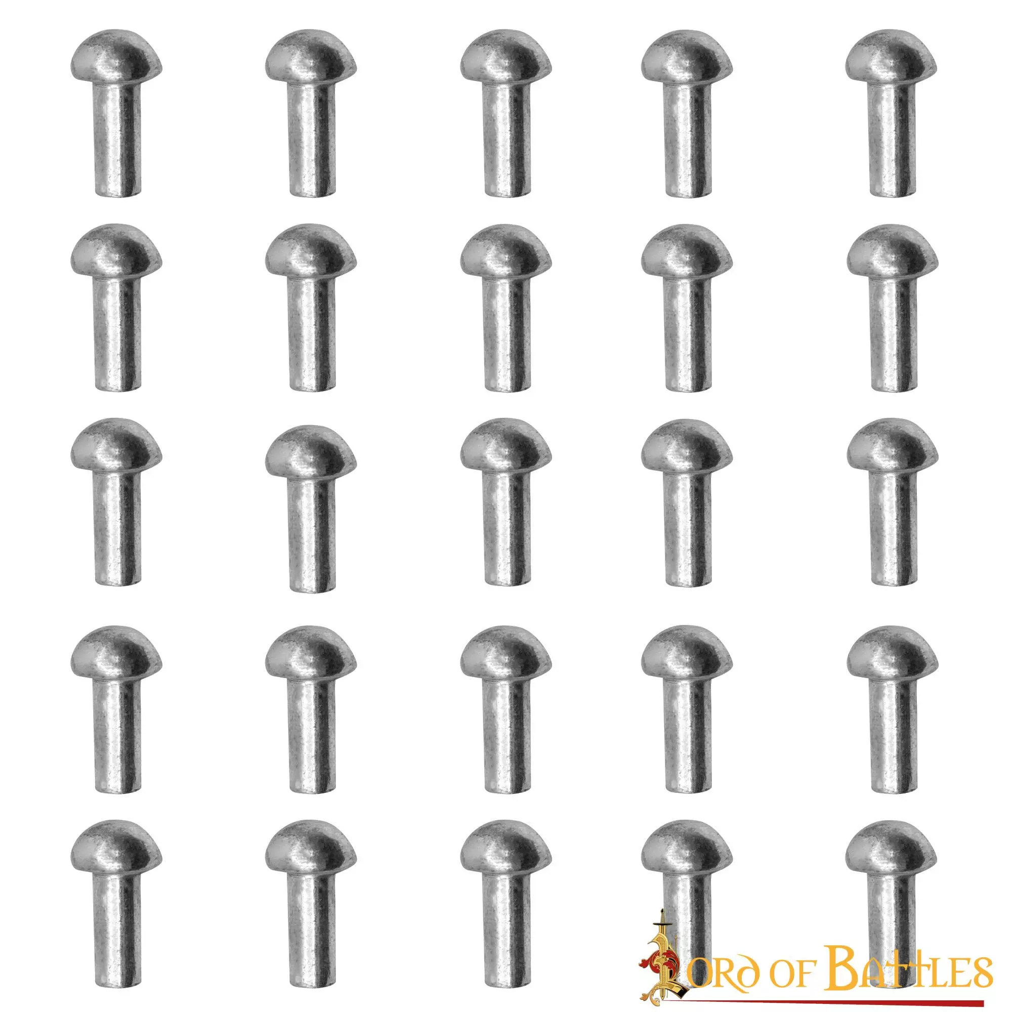 Juego De 25 Remaches De Acero De Cabeza De Seta Para Armadura De Placas Equipo De Cuero 4 Juego De 25 Remaches De Acero De Cabeza De Seta Para Armadura De Placas Equipo De Cuero - Imagen 2