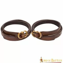 Medieval Renacimiento Cuero Genuino Pierna Ligas 9 Medieval Renacimiento Cuero Genuino Pierna Ligas -Armadura Ventas 2 212