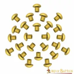 Juego De 25 Remaches De Cabeza De Seta Pequeños De Latón Puro -Armadura Ventas 2 215