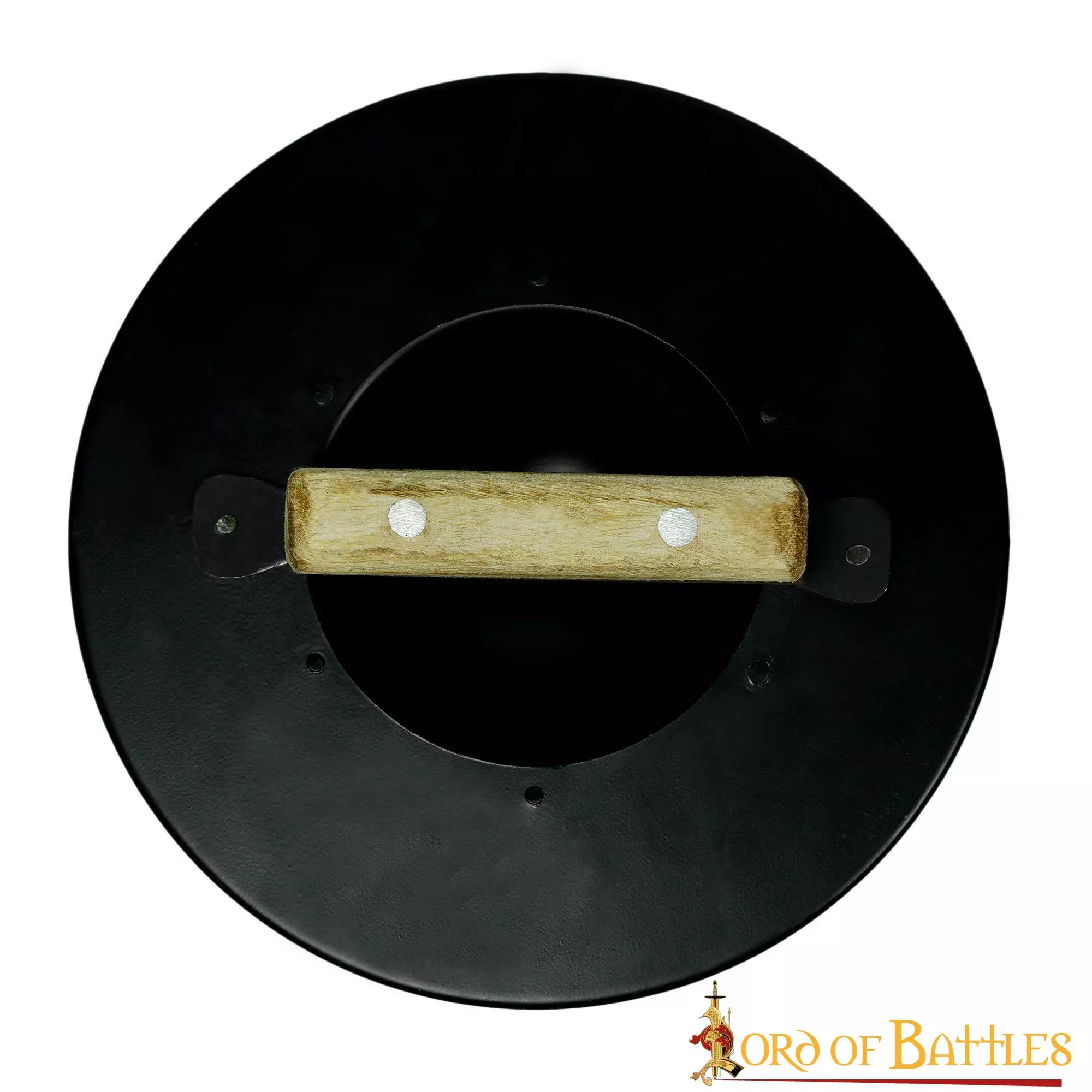 Esgrima Medieval Buckler Ennegrecido Escudo De Acero Funcional 4 Esgrima Medieval Buckler Ennegrecido Escudo De Acero Funcional - Imagen 2