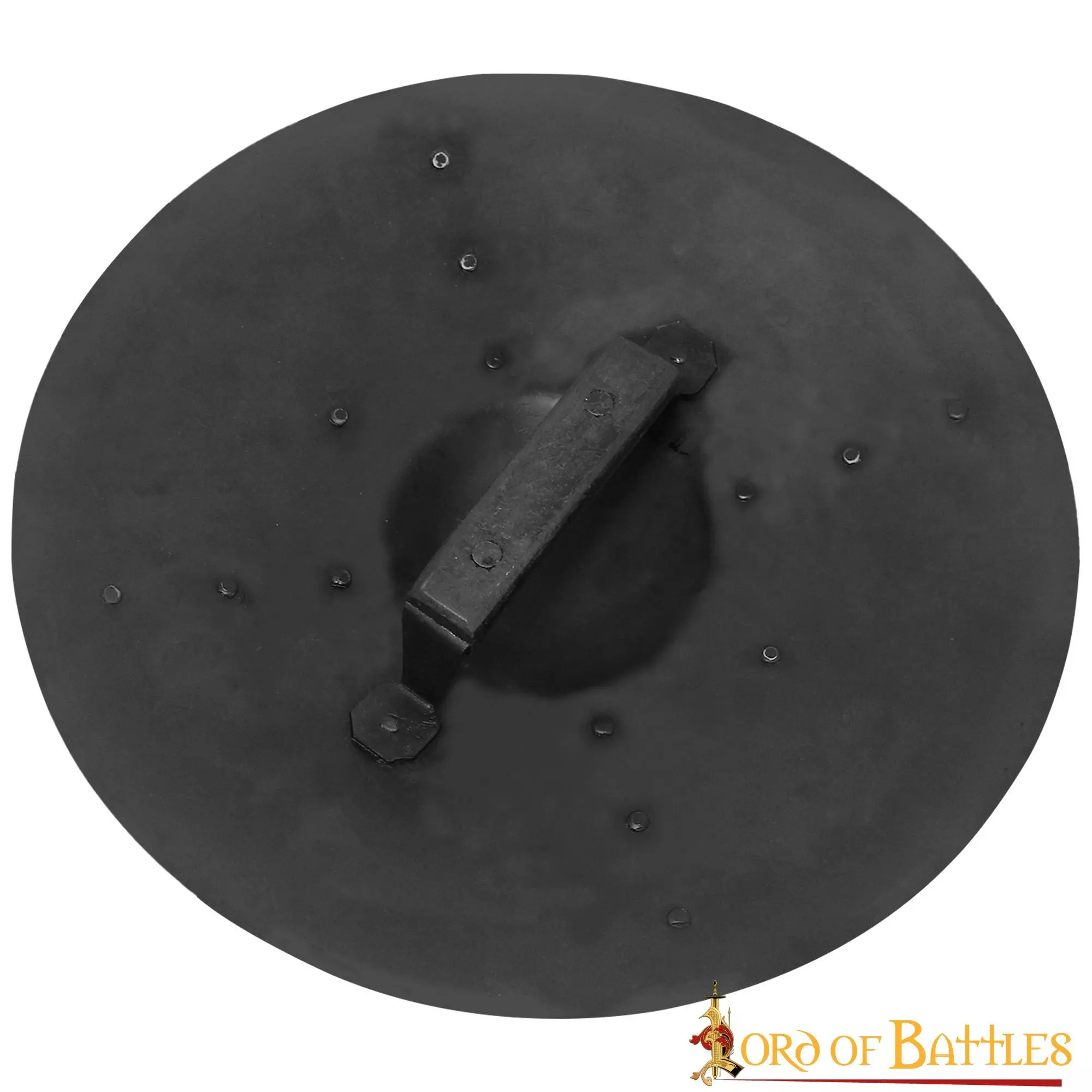 Escudo Medieval Redondo De Acero Funcional Hecho A Mano 4 Escudo Medieval Redondo De Acero Funcional Hecho A Mano - Imagen 2