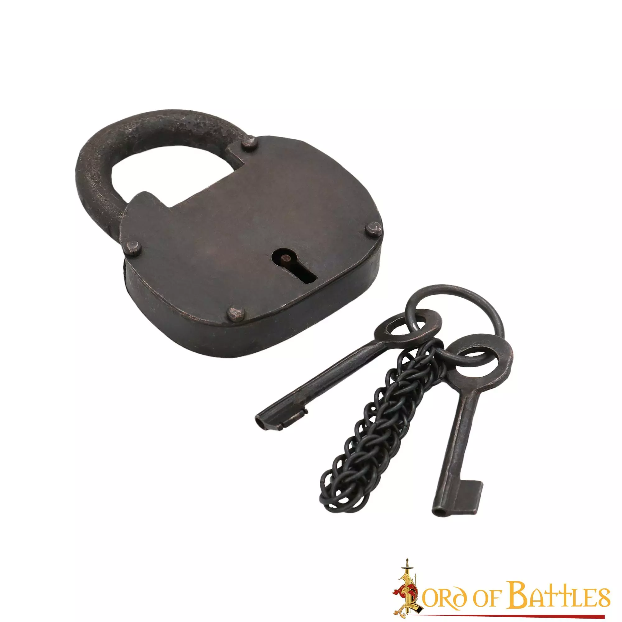El Candado Pirata De Hierro Forjado A Mano Con Dos Llaves Funcionales 4 El Candado Pirata De Hierro Forjado A Mano Con Dos Llaves Funcionales - Imagen 2