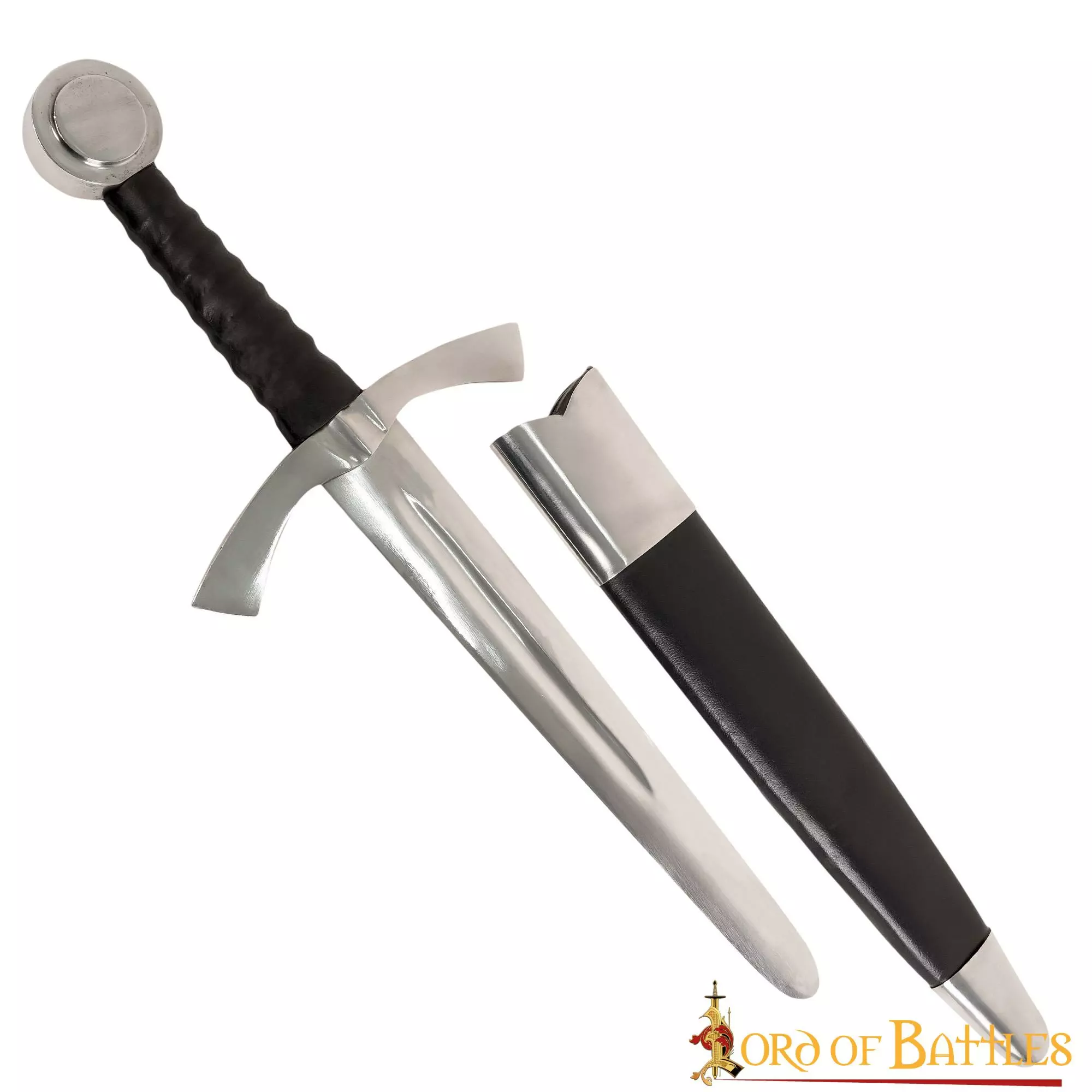 Daga De Caballero Medieval Tardía Para Recreaciones Históricas Y LARP 4 Daga De Caballero Medieval Tardía Para Recreaciones Históricas Y LARP - Imagen 2