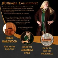 Mythrojan Espada De Madera Maciza De Pie Espada Medieval De Pared De Montaje Samurai Espada De Pie Katana Espada Soporte Gladiador Espada De Pared Cruzado Espada De Pie Cuchillo -Armadura Ventas 2 30047 template 12