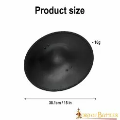 Broquel Medieval De Acero Ennegrecido Escudo De Acero Funcional 10 Broquel Medieval De Acero Ennegrecido Escudo De Acero Funcional -Armadura Ventas 2 305