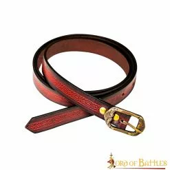 Cinturón Medieval De Cuero Con Diseño Ornamentado En Relieve -Armadura Ventas 2 35 1