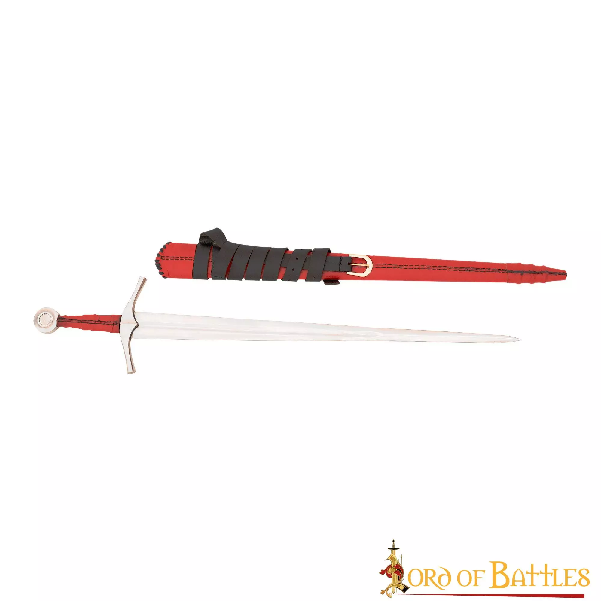 Espada Medieval Tipo XVI Tipología Oakeshott Con Vaina De Cuero 4 Espada Medieval Tipo XVI Tipología Oakeshott Con Vaina De Cuero - Imagen 2