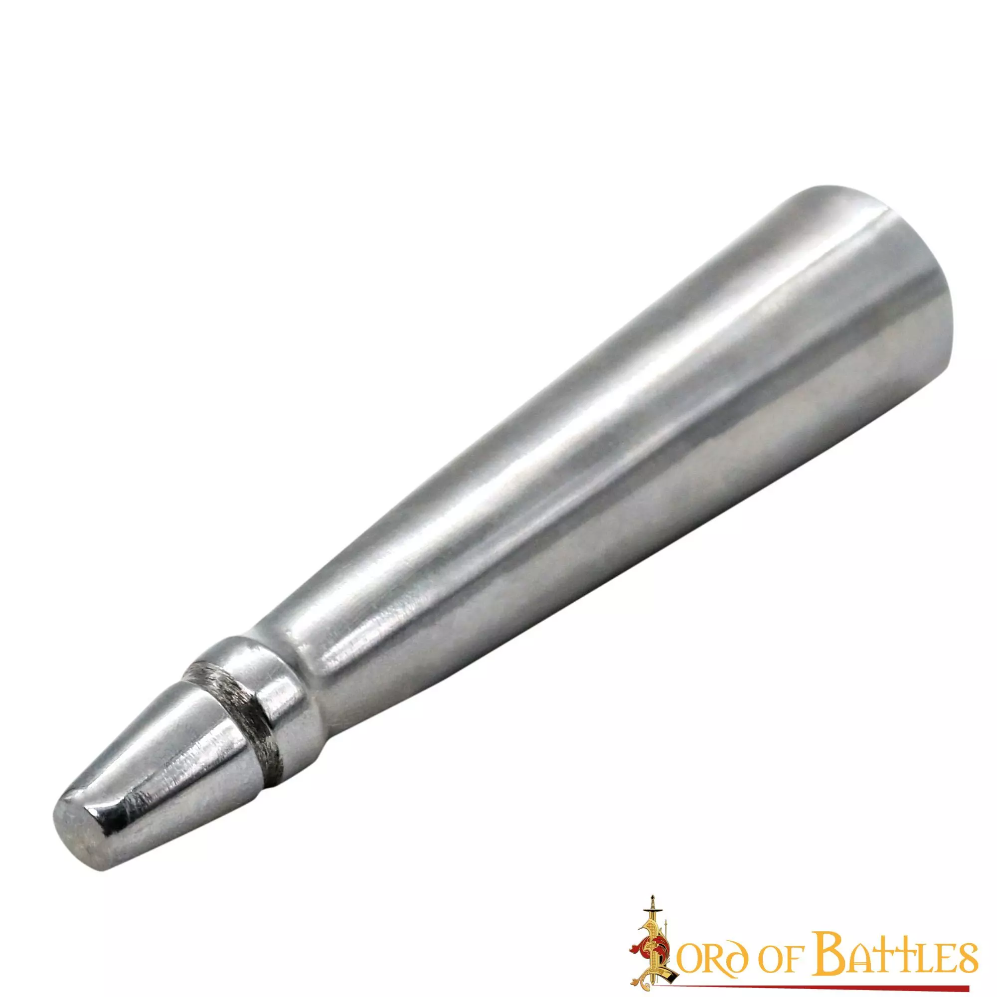 Punta Plana De Lanza Medieval Cantonera De Acero Artesanal Accesorio 4 Punta Plana De Lanza Medieval Cantonera De Acero Artesanal Accesorio - Imagen 2