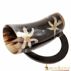 Taza De Cerveza Medieval Hecha A Mano Con Cuerno De Buey Auténtico -Armadura Ventas 2 76 1