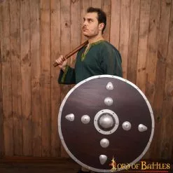 Escudo Vikingo De Madera Tachonado Con Umbo De Acero Y Herrajes -Armadura Ventas 2113 0015 Group 1 copy 2