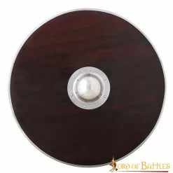 Guerrero Vikingo Oscuro Escudo Funcional De Madera Con Umbo De Acero