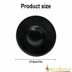 Esgrima Medieval Buckler Ennegrecido Escudo De Acero Funcional 10 Esgrima Medieval Buckler Ennegrecido Escudo De Acero Funcional -Armadura Ventas 2124BK14 3