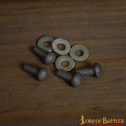 Escudo Medieval Cónico De Acero Forjado A Mano De Calibre 16 11 Escudo Medieval Cónico De Acero Forjado A Mano De Calibre 16 -Armadura Ventas 2194 04