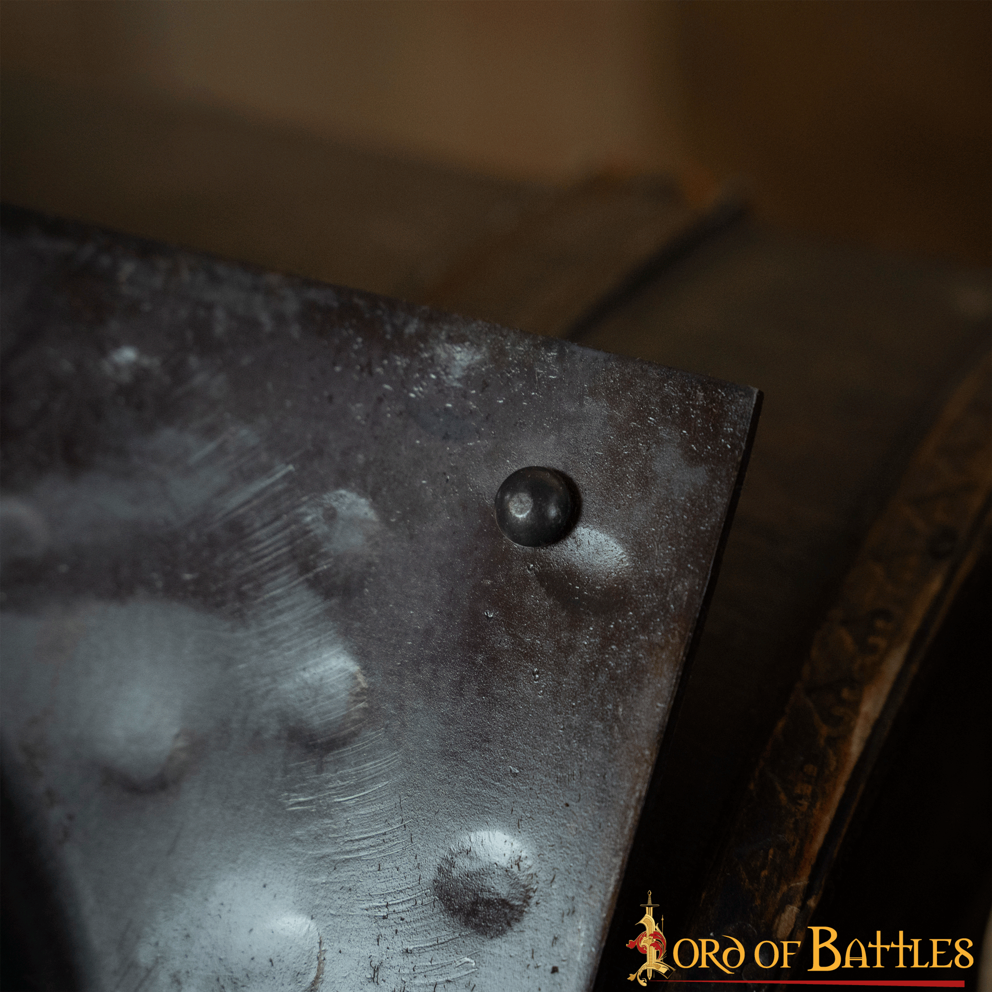 Escudo Cuadrado Jefe Umbo De Acero Hecho A Mano Para Escudos Scutum Romanos 8 Escudo Cuadrado Jefe Umbo De Acero Hecho A Mano Para Escudos Scutum Romanos - Imagen 6