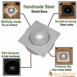 Escudo Medieval De Acero Jefe -Armadura Ventas 2196 pattern1