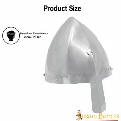 Casco Nasal San Wenceslao Con Forro De Cuero Calibre 16 -Armadura Ventas 2201 3 3