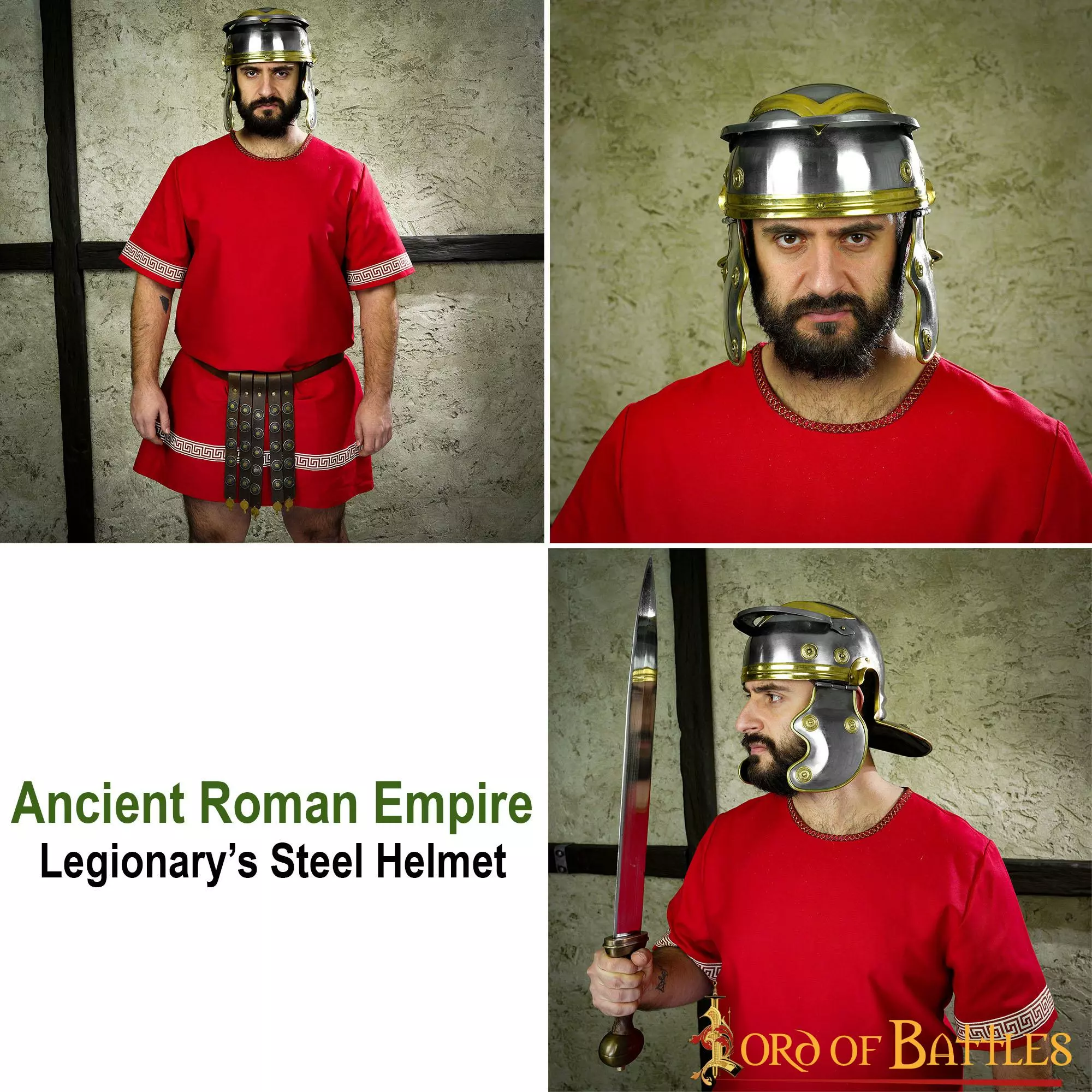 Casco De Acero De Legionario Del Antiguo Imperio Romano 7 Casco De Acero De Legionario Del Antiguo Imperio Romano - Imagen 5