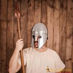 Casco Griego Hoplita Corintio De Acero Con Forro De Cuero -Armadura Ventas 2205 5