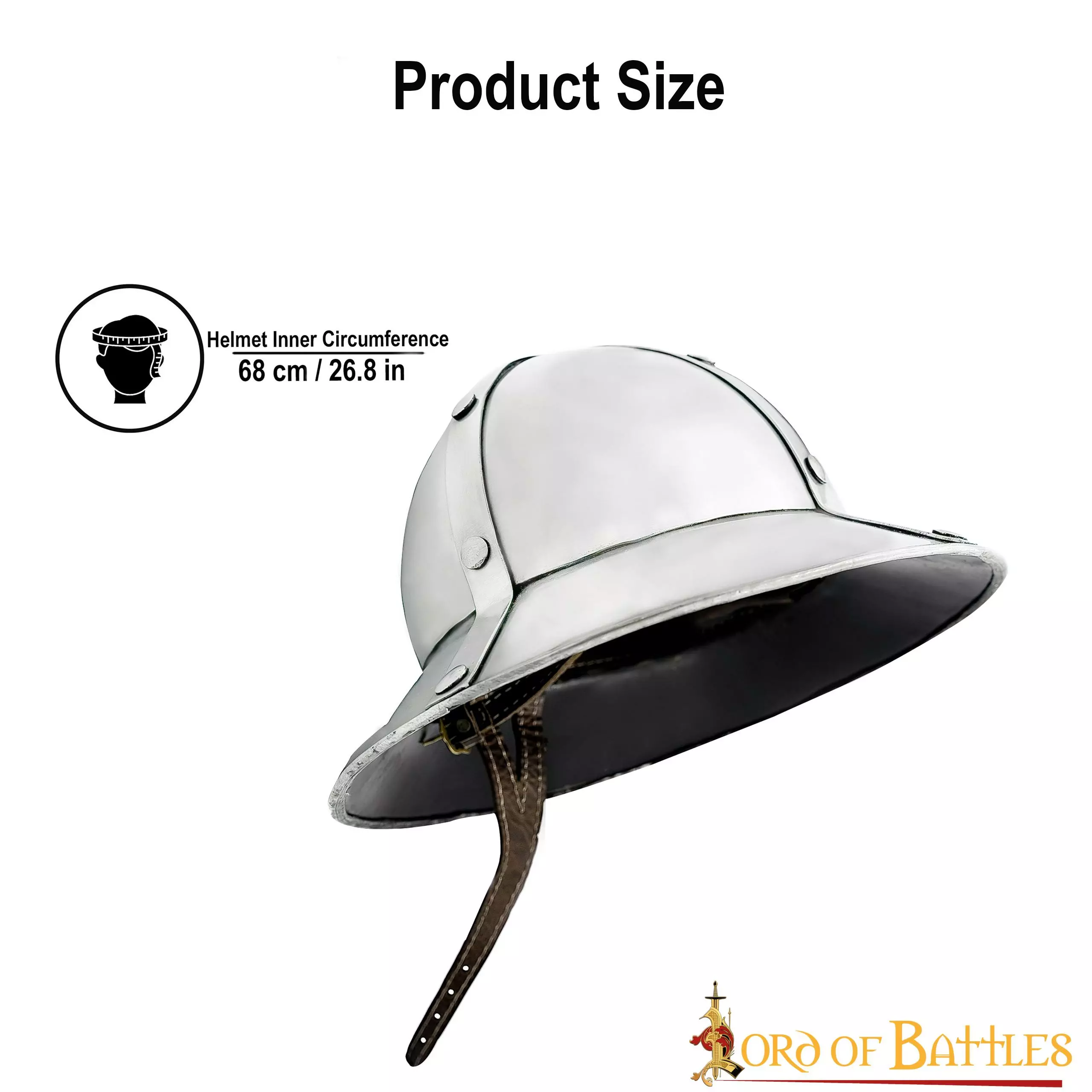 Casco De Infantería Del Siglo XIII-XIV Con Forro De Cuero Calibre 16 5 Casco De Infantería Del Siglo XIII-XIV Con Forro De Cuero Calibre 16 - Imagen 3