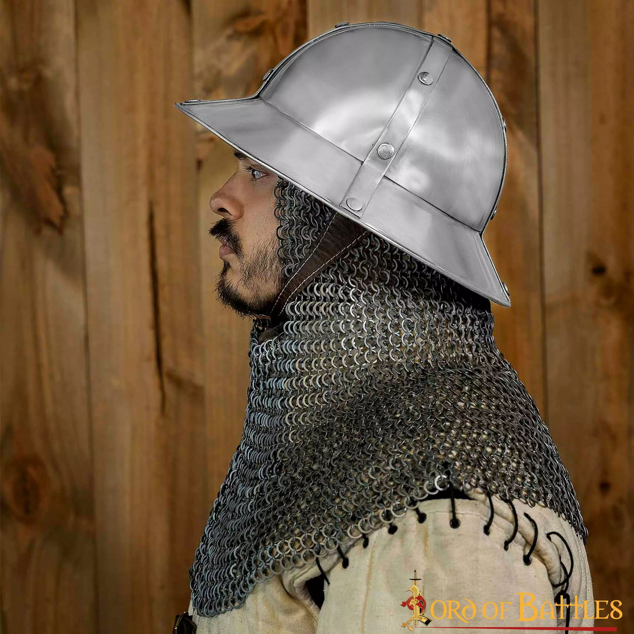 Casco De Infantería Del Siglo XIII-XIV Con Forro De Cuero Calibre 16 8 Casco De Infantería Del Siglo XIII-XIV Con Forro De Cuero Calibre 16 - Imagen 6