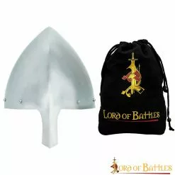 Casco Nasal Olmutz Del Siglo XI Con Forro De Cuero