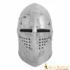 Bascinet Medieval Del Siglo XIV Con Visera De Caballero Calibre 16 -Armadura Ventas 2224P 0