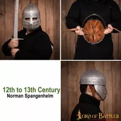 Casco De Caballero Normando Spangenhelm Del Siglo XII-XIII Calibre 16 -Armadura Ventas 2228 pattern 2