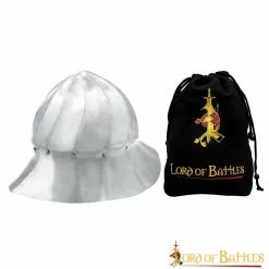 Casco Borgoñón De Caldera Casco Históricamente Exacto Del Siglo XV Calibre 16