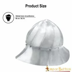 Casco Borgoñón De Caldera Casco Históricamente Exacto Del Siglo XV Calibre 16 10 Casco Borgoñón De Caldera Casco Históricamente Exacto Del Siglo XV Calibre 16 -Armadura Ventas 2242PL14 3 1 scaled 1