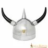 Fantasía Vikingo Casco De Acero Con Cuernos Calibre 20 2 Fantasía Vikingo Casco De Acero Con Cuernos Calibre 20 -Armadura Ventas 2243 1