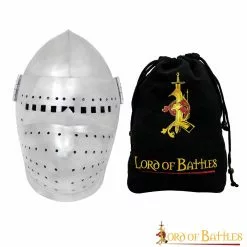 Casco Bascinet De Visera Completa Del Siglo XIV Calibre 14