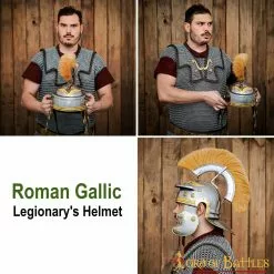 Casco De Acero De Centurión Romano Con Aditamento Y Forro De Hierro 12 Casco De Acero De Centurión Romano Con Aditamento Y Forro De Hierro -Armadura Ventas 2276P pattern 2 1