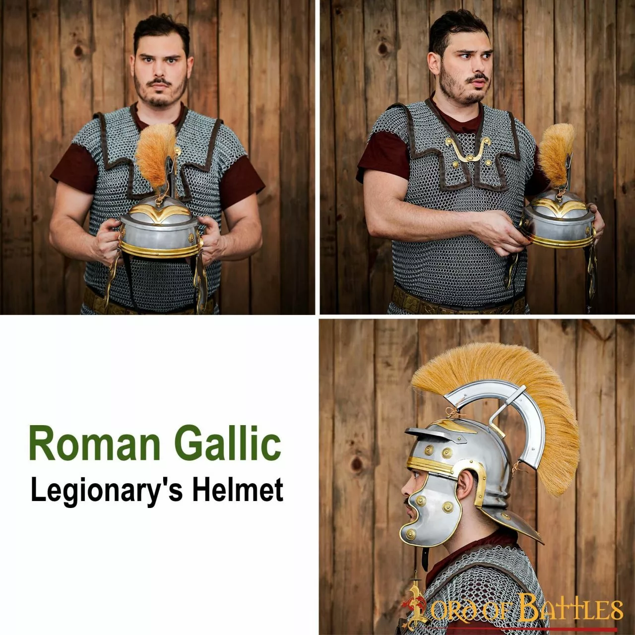 Casco De Acero De Centurión Romano Con Aditamento Y Forro De Hierro 7 Casco De Acero De Centurión Romano Con Aditamento Y Forro De Hierro - Imagen 5