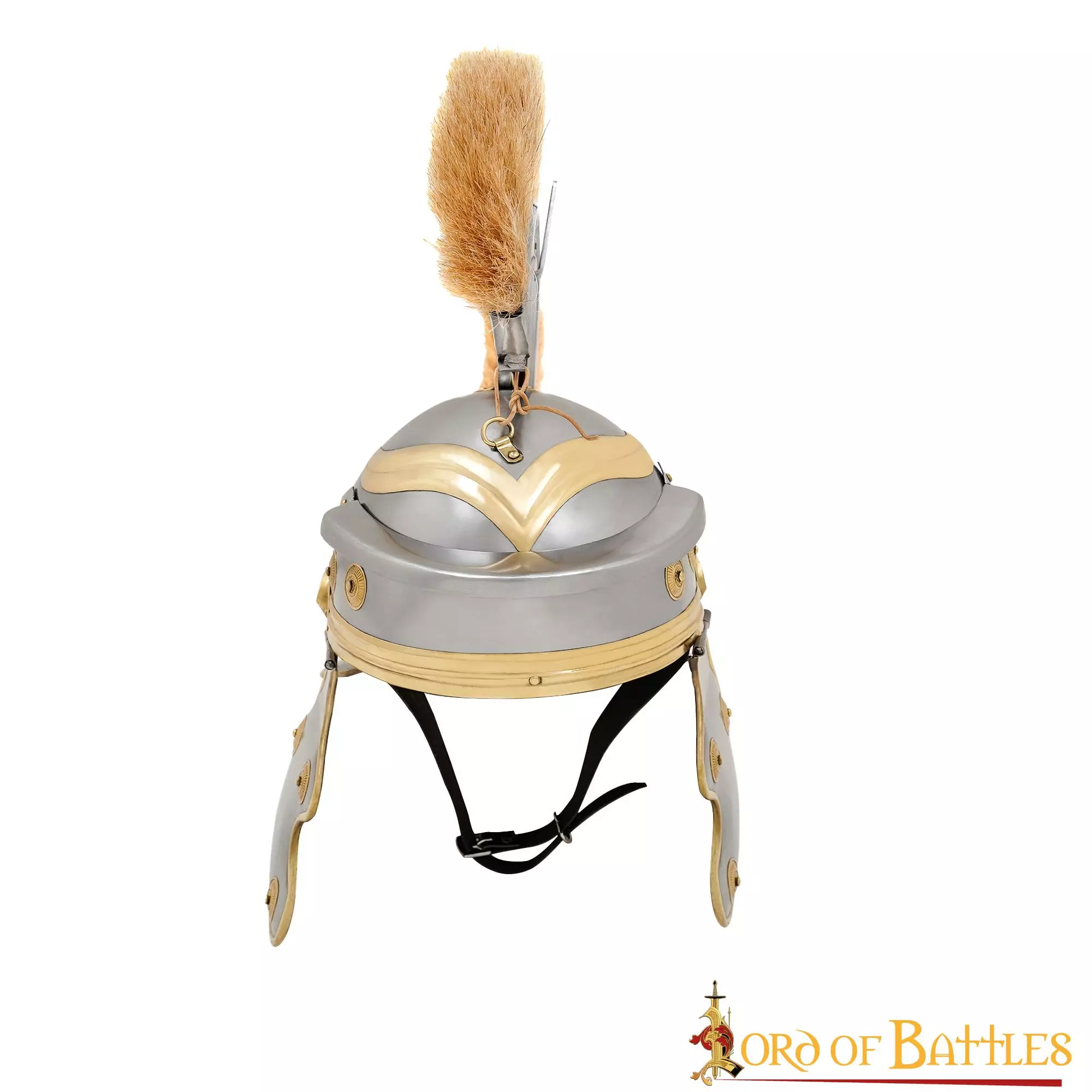 Casco De Acero De Centurión Romano Con Aditamento Y Forro De Hierro 4 Casco De Acero De Centurión Romano Con Aditamento Y Forro De Hierro - Imagen 2