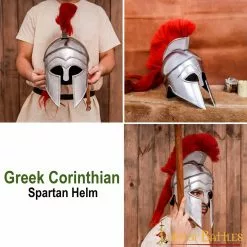 Casco De Acero Griego Corintio Espartano -Armadura Ventas 2280 pattern 2